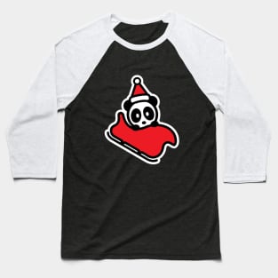 Panda Sleigh Christmas Bambu Brand Baseball T-Shirt